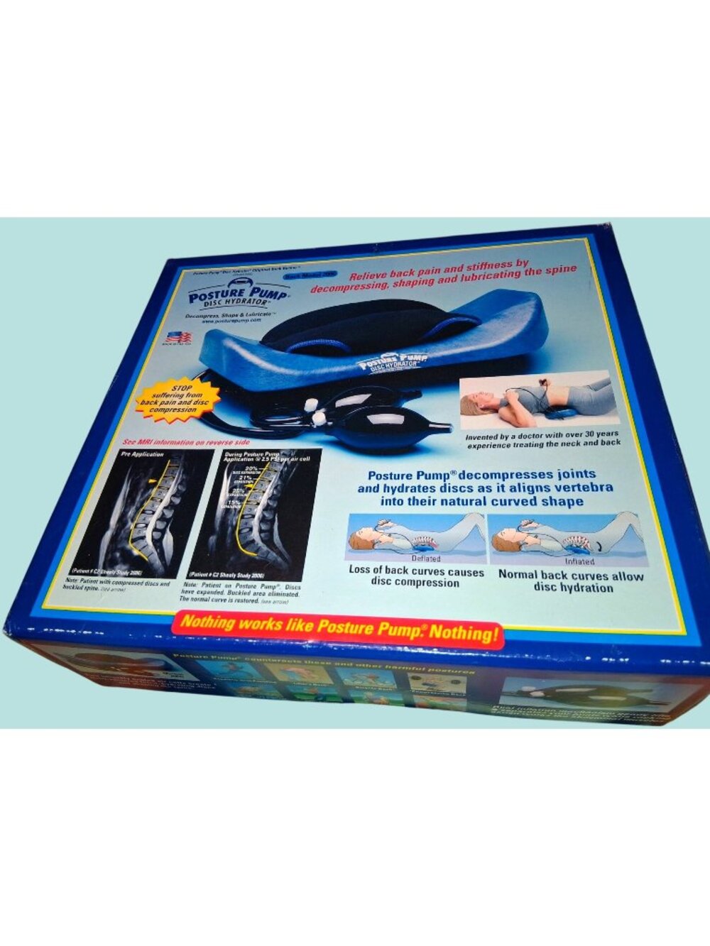 Posture Pump Disc Hydrator Back Model 2000 For Spine Decompression & Disc Hydrat